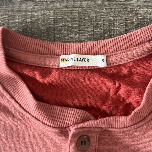 Marine Layer Long Sleeve Henley - Size Small - Picture 4 of 6